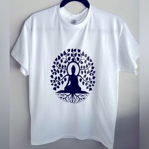 Asian Root White T- Shirt